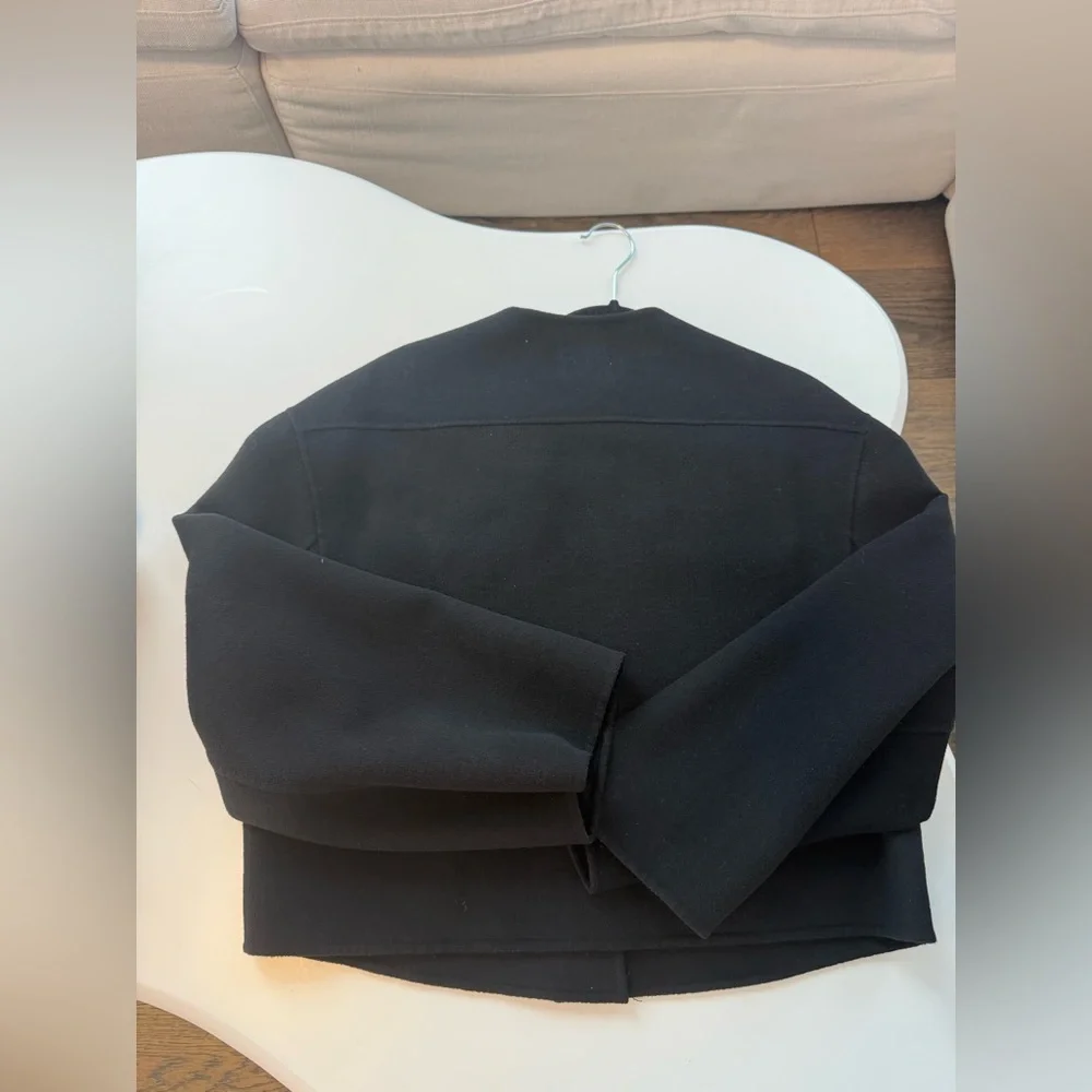 Loulou Studio Black Wool Cashmere Aspo Jacket
